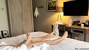 i pulled out my dick in front of the hotel maid and she agreed to help me cum