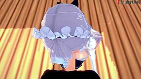 belfast invites me to lunch, her sheer dress revealing everything in pov azurlane full movie on fantasyking3.