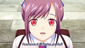 Hentai friends engage in anal