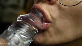 The redhead gives the best blowjob, using her tongue and lips to make you cum.