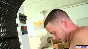 Cheating wife gets her BIG TITS FUCKED by mommy lover