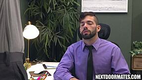 Gay Office Workers Argue About Promotion Then Fuck Emotionally