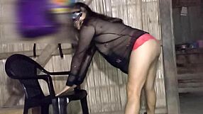 Latina venezolana dances seductively for porn channel, showing her sexy ass