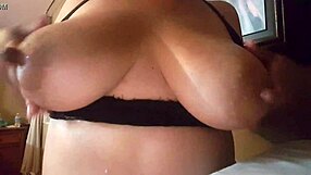 Hot Latina Squirting Milk from Big Nipples