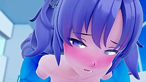 yuuka sneaks away to bang her teacher in secret