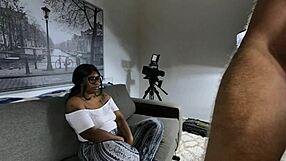 ebony chloe leone takes anal fucking in black casting interview