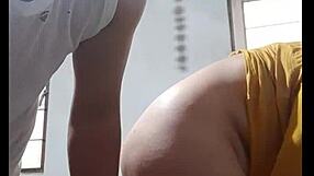 Naughty lover enjoys casual sex in the kitchen