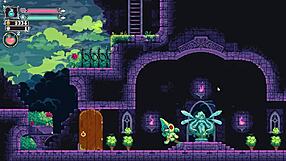 Hey, this hot monster girl femdom drains his balls in the game!