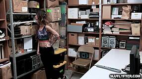 Kitty Carrera deepthroats LP officer's monster cock before getting bent over and fucked.