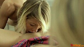 Silvia Jons makes sex dream real with deepthroat blowjob.