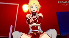 mordred pedragon helps you relax and finish inside - fate apocrypha