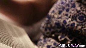 busty bound blonde les fingering masturbation?