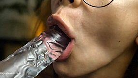 The redhead gives the best blowjob, using her tongue and lips to make you cum.