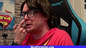 geek with glasses demands two plump girls for homemade reality threesome