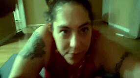 Blowjob queen jamie cummings intensely shoves black dick into her wet mouth