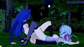 Chris Yukine, Tsubasa Kazanari, And Maria Cadenzavna Eve Dive Into Intense Lesbian Play In Symphogear Hentai