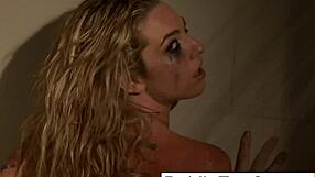 Dahlia masturbates in naughty shower