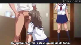 Hentai Midareuchi Scene 1 - Wild 3some Bareback Action