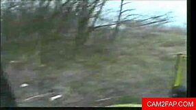 Fucked ass to mouth in 3some group car scene