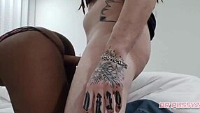 Agent fucks african in airbnb apartment with blowjob and cum