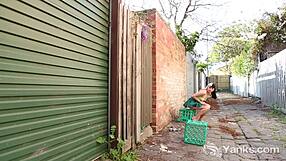 pierced marina teases her hairy cunny while masturbating outdoors in ecstasy