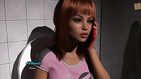 in this anime, big tits intertwine with big ass in erotic homemade scene