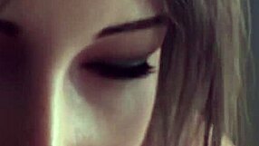 a gentle blowjob made him cum fast in 3d cute lara animation