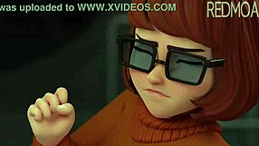 Velma from Scooby-Doo in Wild 3D Cartoon Hentai by Redmoa, Oh My!