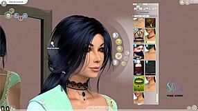 Creating an indian looking teen girl sim in 3d animation