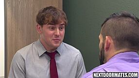 Gay Office Workers Argue About Promotion Then Fuck Emotionally