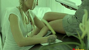 Silvia Jons makes sex dream real with deepthroat blowjob.