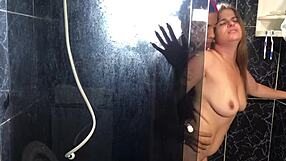 Young Guy Fucks Friend's Aunt in Bathroom