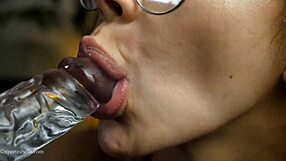 The redhead gives the best blowjob, using her tongue and lips to make you cum.