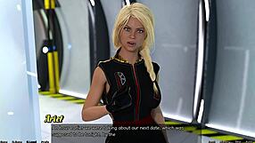 blonde virgin caught with step sister in space