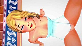 gwen stacy hentai after shower squeezes cock between legs adult version