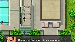 in this hentai game, they discover me spying on the pool with big asses and cocks.