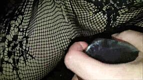 milf uses big dildo on vagina