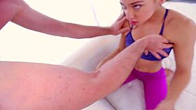 sara luvv gets a big cock creampie after handjob and blowjob