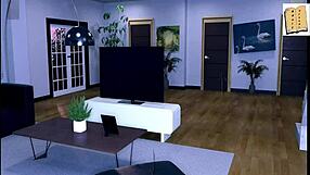 in being a dik, navigate isabella's house with big tits and ass after night out.