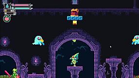 Hey, this hot monster girl femdom drains his balls in the game!