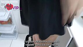 Wife Flashes Hairy Pussy to Salesman in Store?