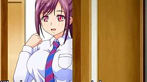 Hentai friends engage in anal