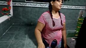 boss seduces me in bathroom with big ass fucking