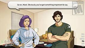 In this anime hentai cartoon, the student flirts with his muscular teacher