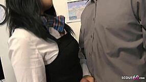 Asian Virgin Seduces Teacher For Defloration!