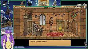 The witch trainer has silver hair and is in part 21
