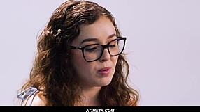 How does Leana Lovings orgasm during this interview?