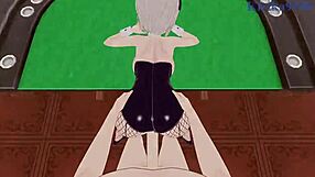 Hana and Yanagi Uzaki in intense bunny girl action