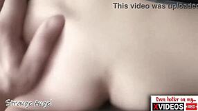 pov closeup cum inside tight gay ass after sensual riding in lingerie bareback