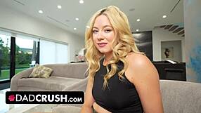 Stepdaughter Strips Seductively! Shocked Stepdad Can't Believe His Eyes And Hands!